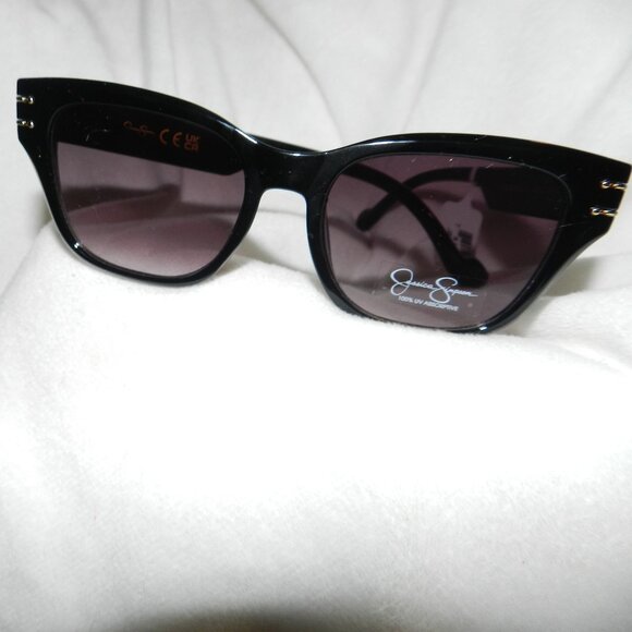 Jessica Simpson Square Frame Sunglasses Accents & Logos J6372-OX NWT🆕⌚📦🏃💨🚚 - Picture 4 of 15